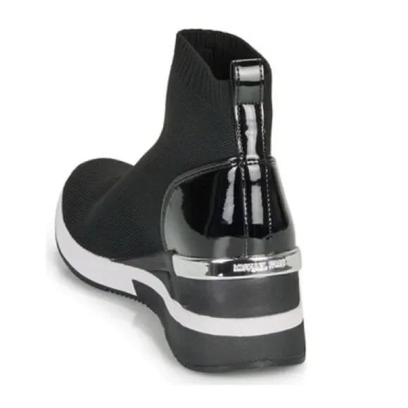 Michael Michael Kors Skyler Stretch-Knit Sock Sneaker in Black 9 - Picture 4 of 13